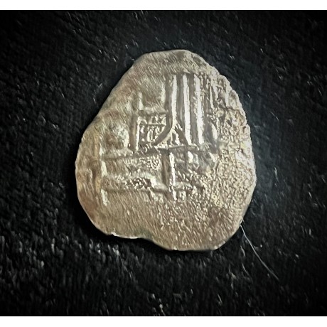  Atocha Four Reale, NV Assayer, Potosi Mint, Philip III Era, Grade III, #CH4-43-49350, COA Endorsed By Jim Sinclair.