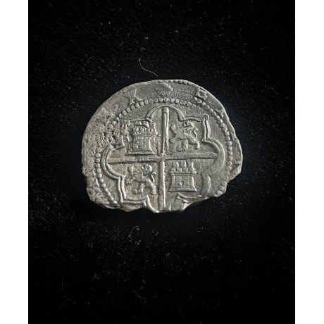 Extremely Rare Concepcion, Eight Reale, Lima Mint, Diego de La Torre Assayer, Philip II Era, 1577-1588, 