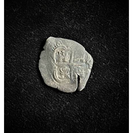 Consolacion 4 Reale Grade 1, Potosi Mint, E Assayer, Phillip IV Era, Dated 1653, #22-1422