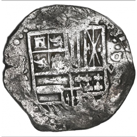 Beautiful Atocha Eight Reale, Grade I, 1618 Dated, Potosi Mint, T Assayer, 26.80 Grams