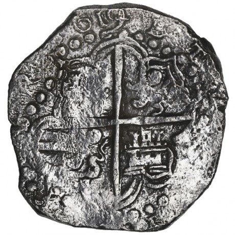 Atocha Eight Reale, Grade I, Potosi Mint, T Assayer, 1619 Dated, 25.60 Grams, 