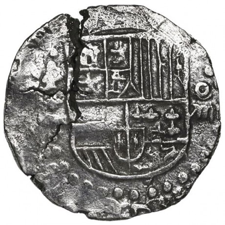Atocha Eight Reale,1621 Dated, Grade I, Potosi Mint, T Assayer, 26.63 Grams, 
