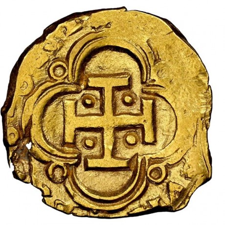 1640 Dated Two Escudo, Seville Mint, Phillip III, R Assayer, NGC AU Details/Damaged. 