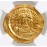  Byzantine Empire, AV solidus, Justinian I, 527-565 AD, Constantinople Mint, NGC Ch AU, Strike 4/5