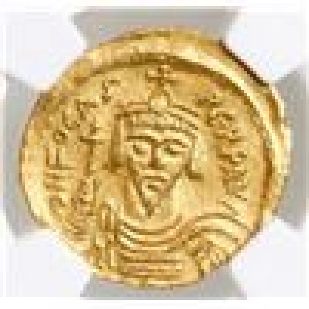 Byzantine Empire, AV Solidus, Phocas, 602-610 AD, Constantinople Mint, NGC Ch AU, Strike 5/5,