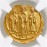 Byzantine Empire, AV solidus, Heraclius, Heraclius Constantine and Heraclonus, 632-641 AD, NGC Ch AU. #23-1644