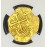 1715 Spanish Plate Fleet Shipwreck Gold Doubloon, 1701-15, Colombia, 2 Gold Escudo, Full Weight 6.77 grams, Top Pop NGC-MS 62. #6861871-001