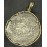Atocha Shipwreck Big, Round 8 Reale silver coin with 14k gold bezel and thick boat shackle bale. Coin weight 23.30g, total weight 26.5g our scale. Potosi, Assayer Q, Grade 2 Rare origin Chest #4285. #85A-130575