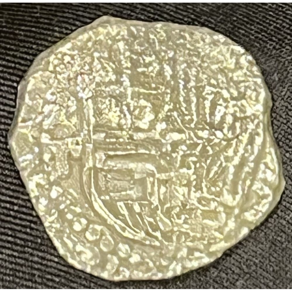 Atocha 2 Reale Silver Coin, Mint-P, Potosi, Assayer-T, Full Weight 6.40 grams, Grade 1. #85A-144322