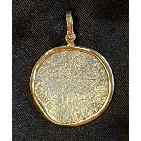 Atocha 2 Reale Silver Coin, Mint-P, Potosi, Assayer-B with small dot border, Weight 5.20 grams, Grade 3. #85A-185860