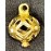 Gold Pendant with beautiful red stones (likely garnet or ruby). Rare. Ornate 3.0 grams of 22kt gold and jewels. Grade VF, date 1650-1750, most likely shipwreck. #GP23-231794