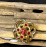 Gold Pendant with beautiful red stones (likely garnet or ruby). Rare. Ornate 3.0 grams of 22kt gold and jewels. Grade VF, date 1650-1750, most likely shipwreck. #GP23-231794