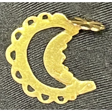 Gold Pendant, Rare Ornate 2.2 grams of 22k gold. Grade-VF, most likely shipwreck. Date 1650-1750. #GP23-231796