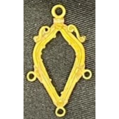 Gold Pendant, Rare Ornate 2.8 grams of 22k gold. Grade-VF, most likely shipwreck. Date 1650-1750. #GP23-231797