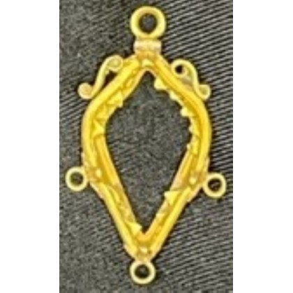 Gold Pendant, Rare Ornate 2.8 grams of 22k gold. Grade-VF, most likely shipwreck. Date 1650-1750. #GP23-231797