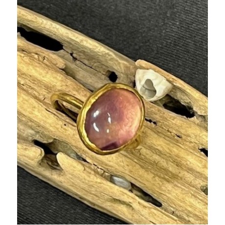 Very Rare Clear, Oval Amethyst and Gold Ring from the 1715 Spanish Plate Fleet beach find mid-1990's near Corrigan's site. #MM-1715-1907