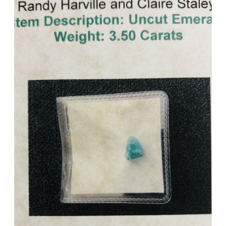 Pretty, Rare 3.5 carat emerald recovered from the 1715 Spanish Plate Fleet. 1715emerald3.5carats