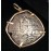 Consolacion Silver Eight Reale Coin Pendant Dated 1671 in 14K Gold Bezel. 20-6319