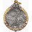 Atocha Silver Two Reale Grade One Coin Pendant in 18 Yellow and White Gold Skull Bezel, Phillip II B Assayer (B/R). 85A-135331
