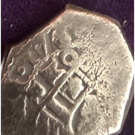 SOLD!!   Rooswijk Shipwreck 4 reale dated 1729. 13.41 grams, Coin # AC5051