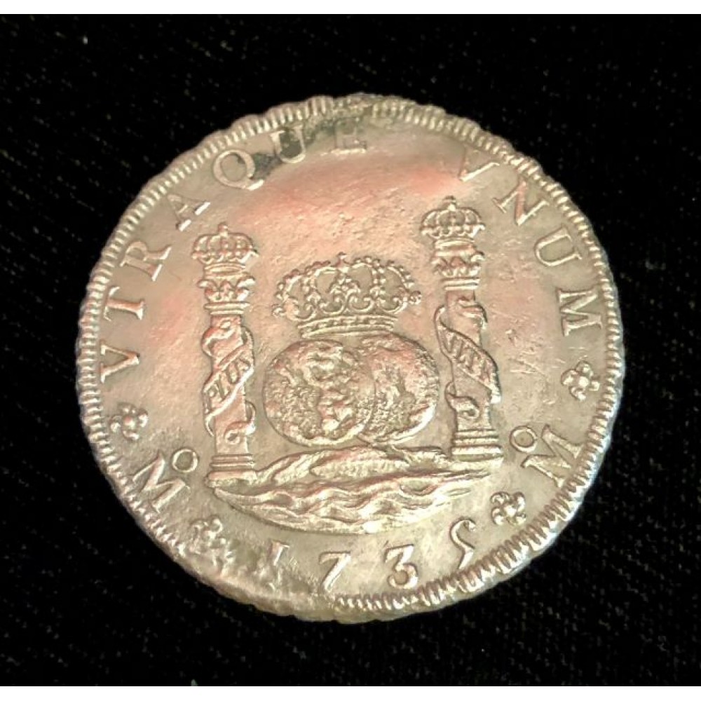 1735 Mexican pillar dollar recover from the 1739 Wreck of the Rooswijk, Coin # AC9217